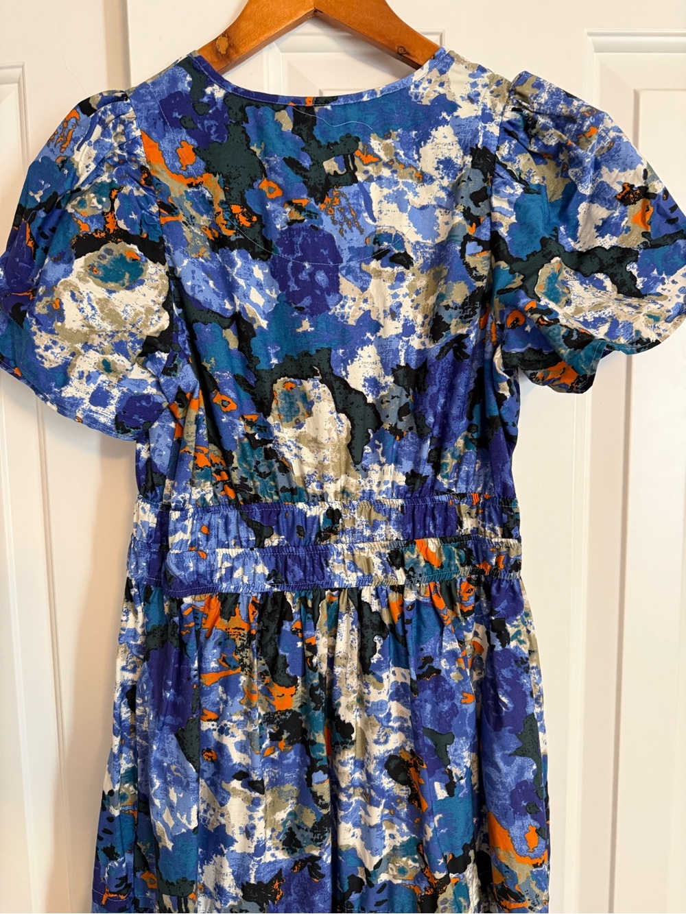 Anthropologie Somerset Maxi Dress Blue Watercolor Size XS - Picture 7 of 13